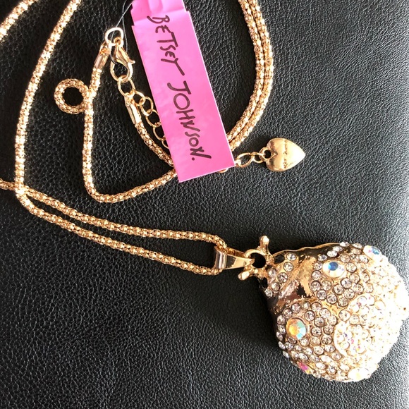 NWT Rhinestone Lady bug necklace - Picture 2 of 4